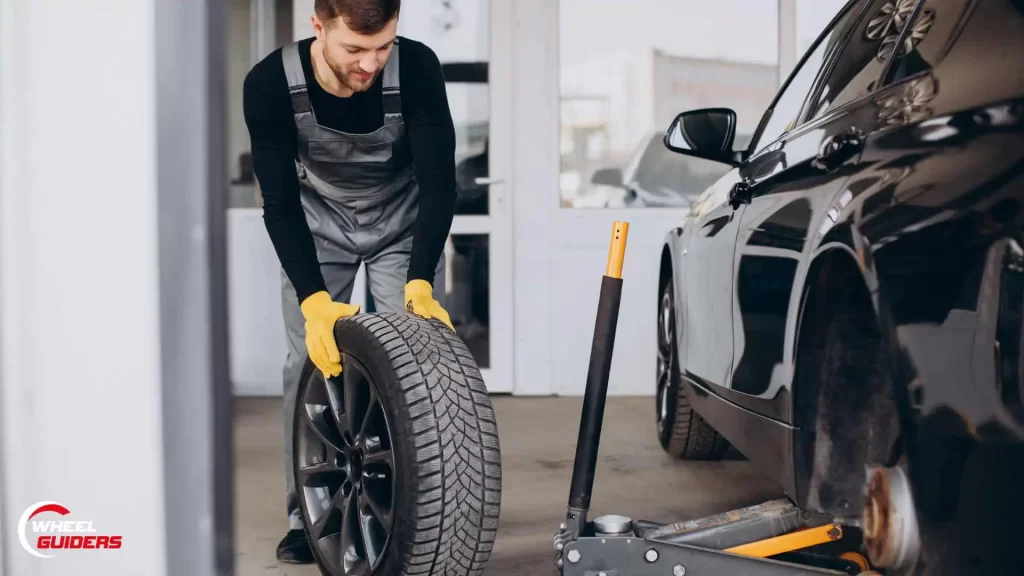 Mechanic Changing tire