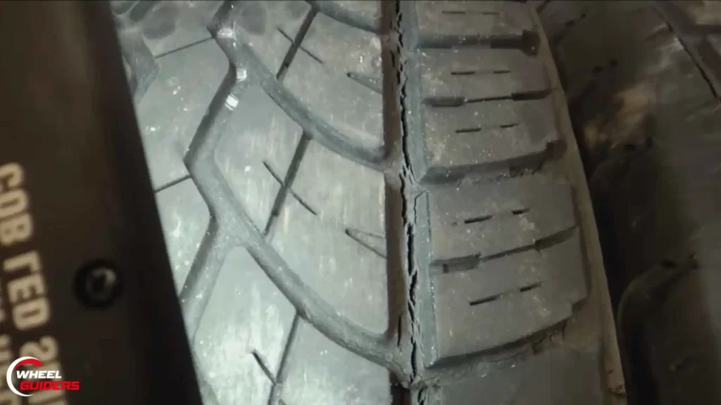 Severe dry rotted tires