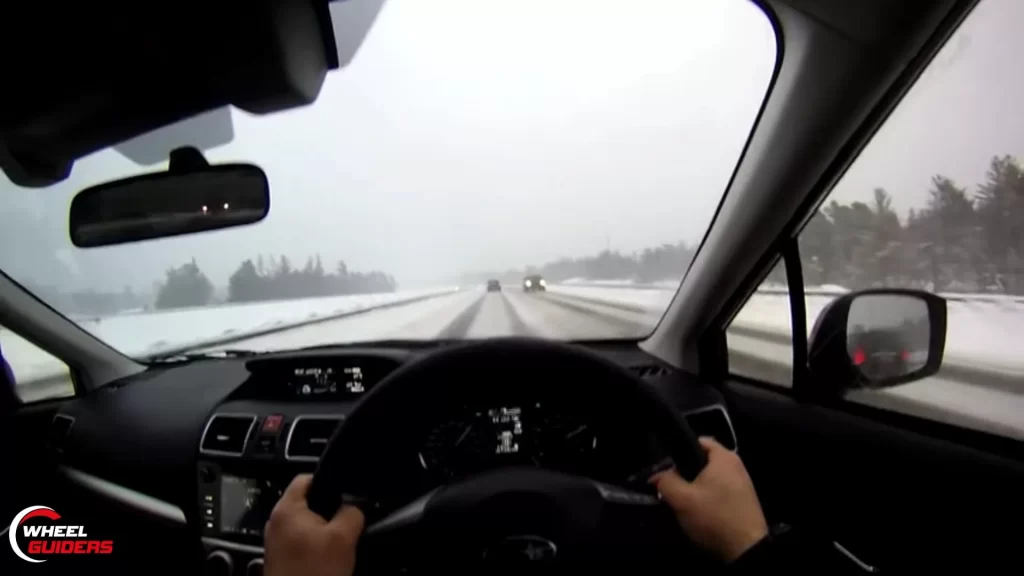 Driving through Snow