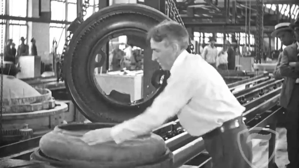 Firestone's old manufacturing tires image